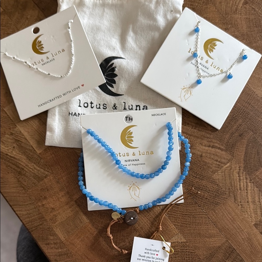 Blue Beaded Necklace